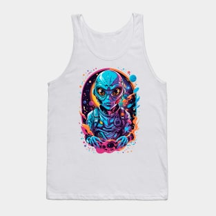 Alien Manipulating Cosmic Energy Tank Top